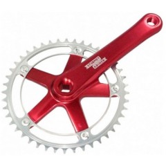 Шатун Sturmey Archer FCT68 48T, для фіксера  під квадрат, 170mm, 1/2"*1/8" червоний